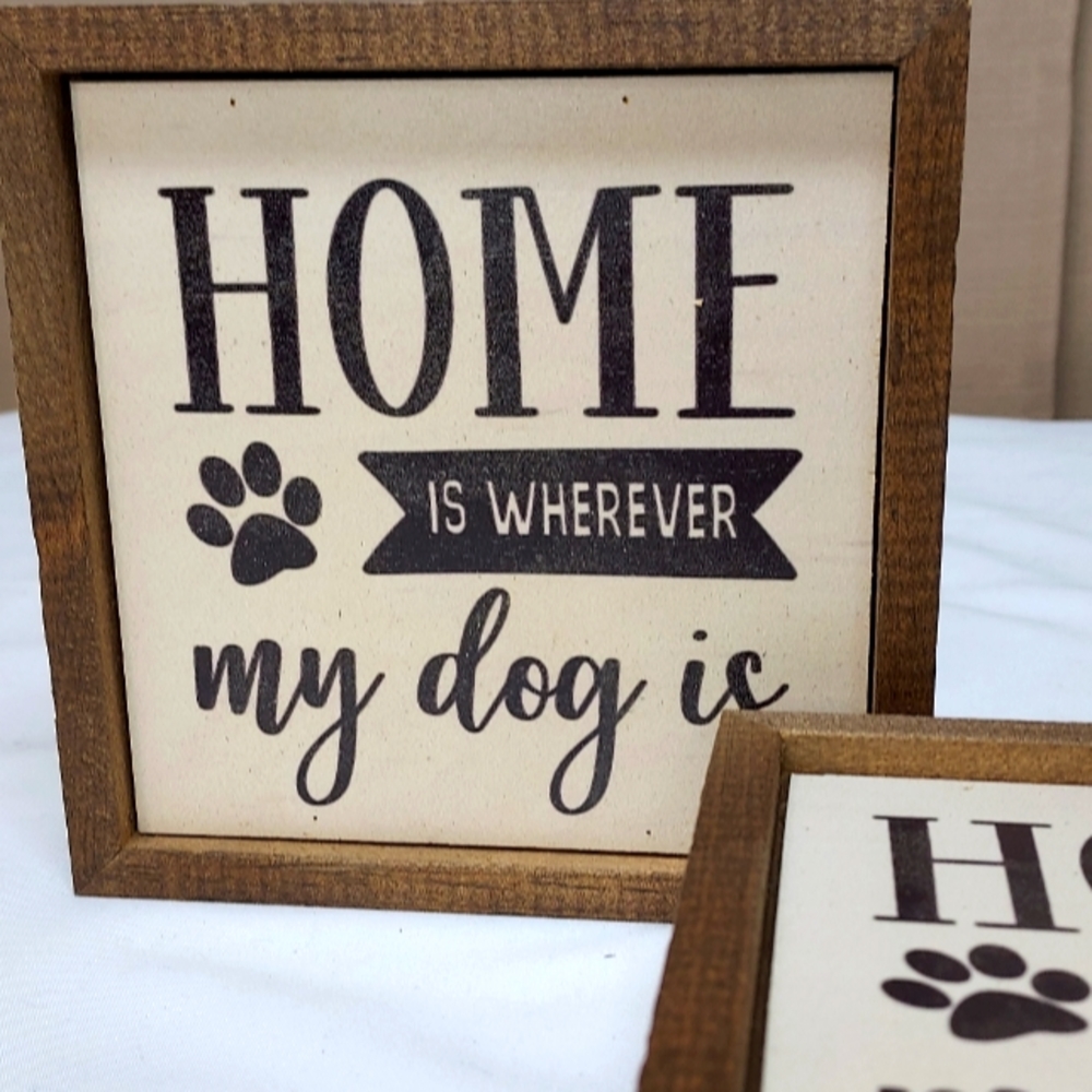 Rustic wooden framed quote.  6"×6".  Would be cute grouped with other quotes.